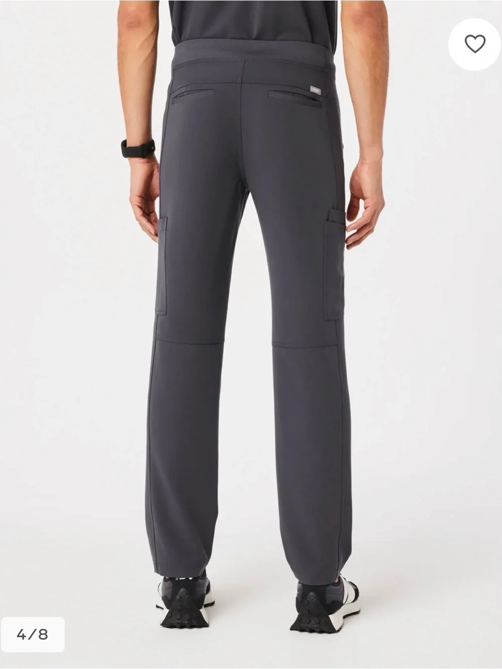 FIGS Men’s Axim Straight-Leg Scrub Pant Charcoal Size XL